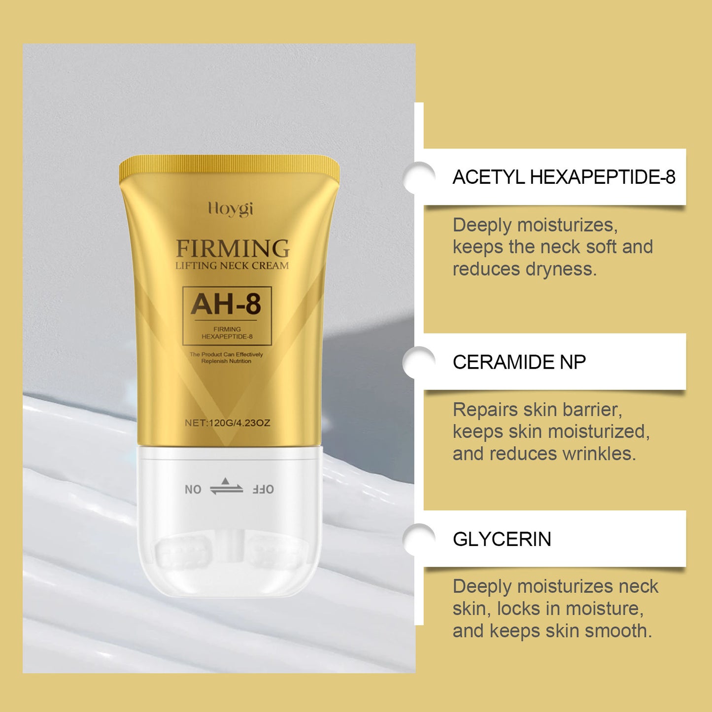 AH-8 Lifting Neck Cream — Firm, Smooth & Rejuvenate Sagging Skin