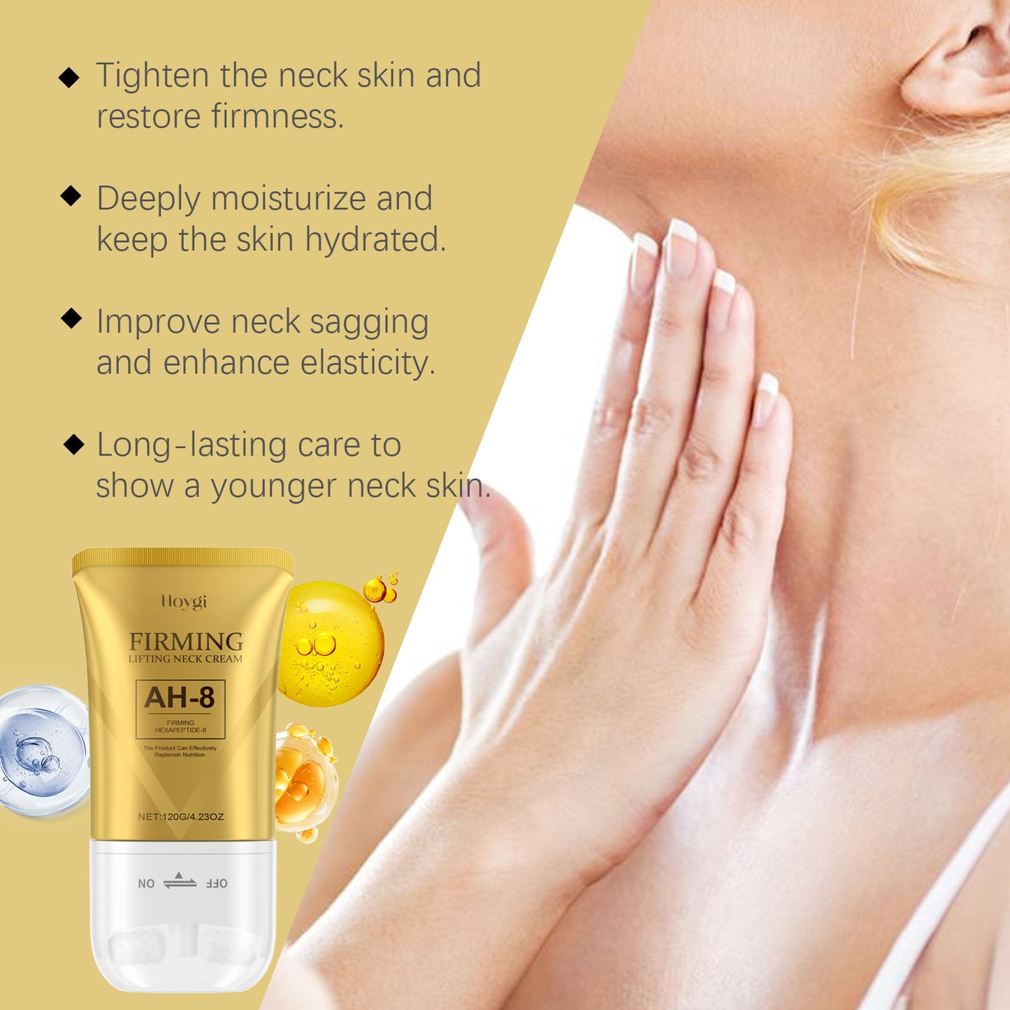 AH-8 Lifting Neck Cream — Firm, Smooth & Rejuvenate Sagging Skin